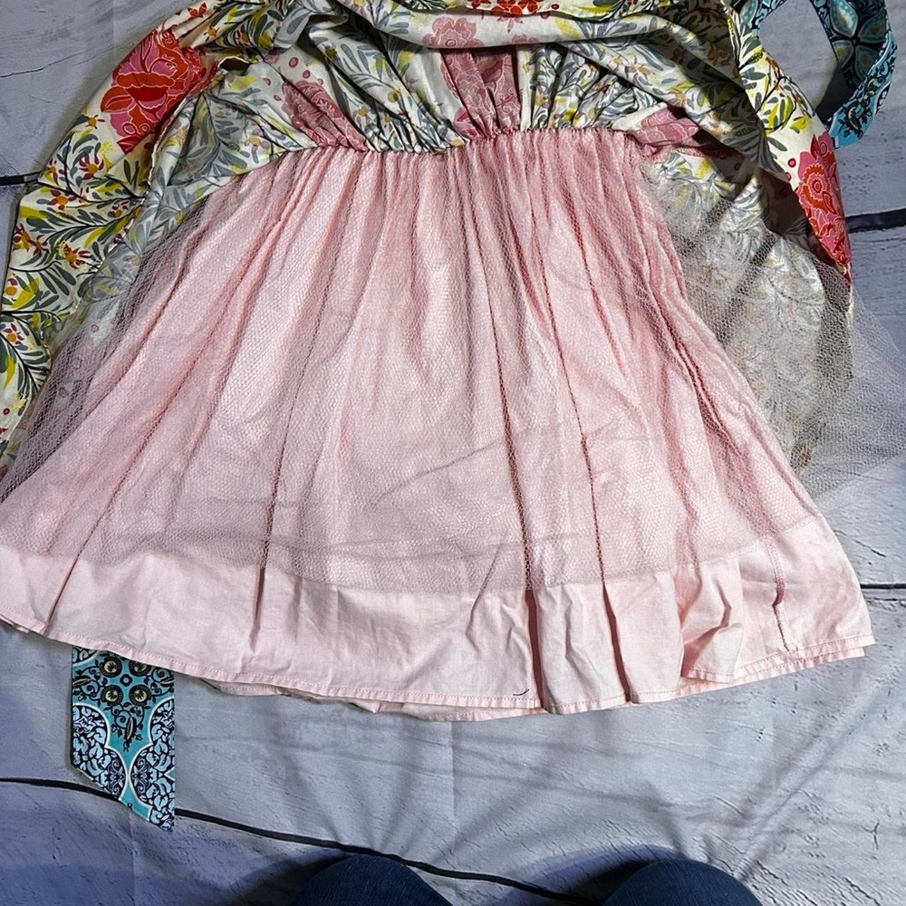 Hopscotch Designs Girls Dress Size M | Multicolor Floral Ruffle Sleeve - Picture 7 of 10